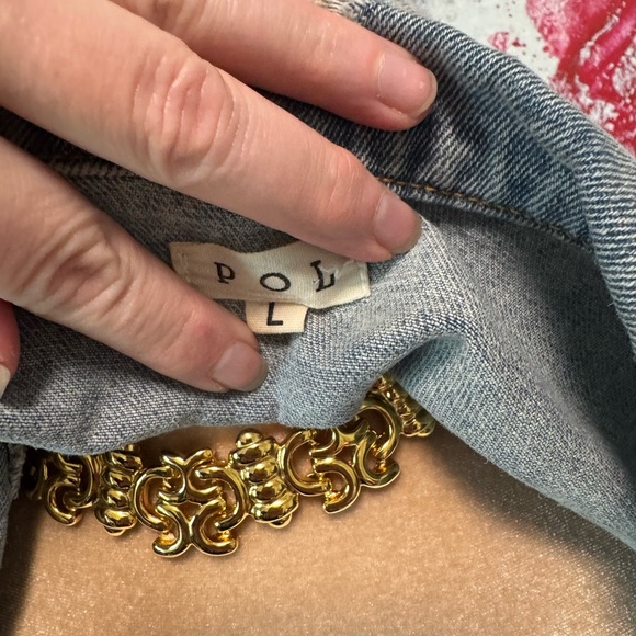 Pol Leopard and Denim Jacket L - Picture 6 of 7